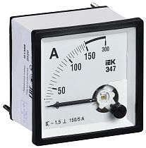 Амперметр Э47 72х72мм 150/5А класс точности 1.5  IEK