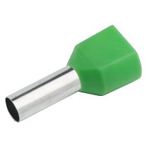 Наконечник-гильза General НШВИ(2) GNGI-E2-2x1-8 Светло-зеленый, 100 штук