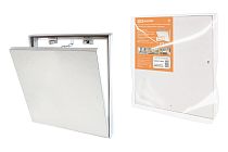 Люк под плитку, алюминиевый, съемный, нажимной, ограничитель-цепочка, 300х500,  TDM