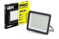 Прожектор СДО 07-300 светодиодный серый IP65 IEK