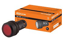 Кнопка SB7-CW3465-24V(LED) d22мм 1з+1р красная  TDM