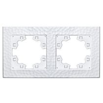 "Афина" Рамка фактурная 2-х местная универсальная бел.