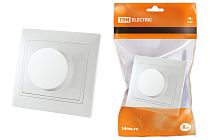 Светорегулятор поворотный RL 600 Вт белый "Таймыр"  TDM