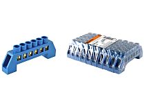 Шина "N" нулевая в изоляторе 8х12мм 6 групп  TDM