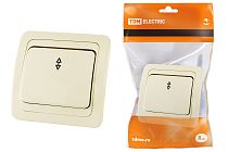 Переключатель на 2 направления 1-кл. 10А сл.кость "Валдай"  TDM