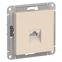 AtlasDesign Бежевый Розетка компьютерная RJ45, E6 Systeme Electric (Schneider Electric)