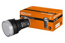 Лампа AD-22DS(LED)матрица d22мм белый 12В AC/DC  TDM
