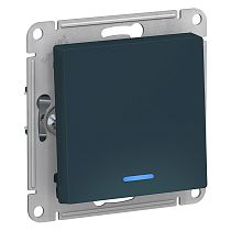 AtlasDesign Изумруд Выключатель 1 клавишныйс подсветкой сх.1а, 10АХ Systeme Electric (Schneider Electric)