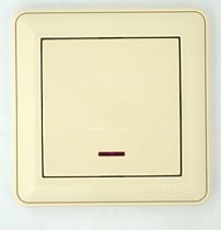 Wessen 59 слоновая кость Выключатель 1 клавишный  с подсветкой 16А (сх.1) Systeme Electric (Schneider Electric)