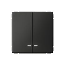 ArtGallery Базальт Выключатель 2-кл.,с подсветкой, сх.5а, 10АХ, механизм, быстрозажим. клем.