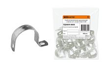 Скоба металлическая однолапковая с внутр. d 21-22 мм (100шт)  TDM