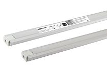 Профиль алюминиевый встраиваемый 2206 (1 м), матовый рассеиватель, 2 заглушки  TDM