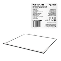 Светодиодная рамка-светильник Gauss IP40 595х595х11мм 36Вт FRAME LIGHT 3200lm 6500K