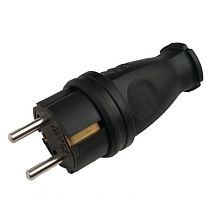 Вилка разборная General GRV-P-16-R-G-B-IP44, 16А, круглая, с/з, черная, IP44, 1/20/200