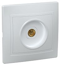 РТВ10-КБ Розетка 1местная телевизонная КВАРТА (белый) IEK