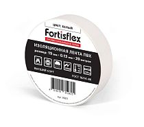 Изолента ПВХ 19х0.13x20 белая Fortisflex