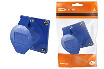 Розетка 423 скрытая 2Р+РЕ 32А 220В IP44  TDM