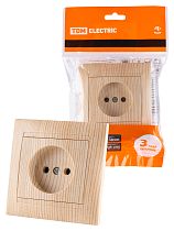 Розетка 2П 10А 250В сосна "Лама"  TDM