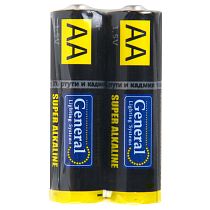 Батарейка General  GBAT-LR6  AA  щелочная  2шт в пленке (800564) (2/24/720) Батарейка General  GBAT-LR6  AA  щелочная  2шт в пленке (800564) (2/24/720)