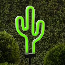 Садовая фигура ЭРА ERASF012-31 Кактус на солнечной батарее, светодиодный
