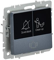 BRITE Кнопка звонка с индикацией для отелей 10А ВС10-1-9-БрМ маренго  IEK