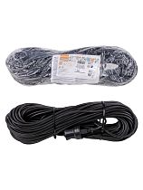 Удлинитель-шнур силовой народный ПВС 2200 Вт б/з, 30м, штепс. гнездо TDM