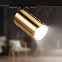 Трековый светильник однофазный ЭРА TR39-GU10 BS MR16 под лампу латунь