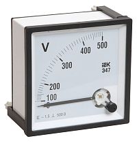 Вольтметр Э47 72х72мм 500В класс точности 1.5  IEK
