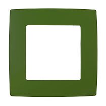 Рамка для выключателей и розеток одинарная ЭРА 12 12-5001-26 пластик лайм