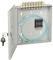 ITK кросс настенный укомплектованный: LC (duplex) 8шт;  (OS2) IEK