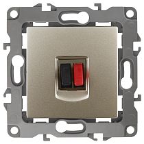 Розетка ЭРА 12 12-3111-04 шампань аудио