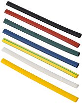 Набор трубок термоусадочных ТТУ нг-LS 4/2мм L=100мм 7 цветов (21шт/упак)  IEK