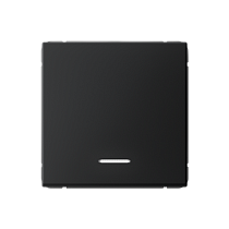 ArtGallery Карбон Выключатель одноклавишный, с подсветкой, сх.1а, 10АХ, механизм Systeme Electric (Schneider Electric)