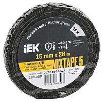 MIXTAPE 5 Изолента Х/Б 15мм 28м IEK MIXTAPE 5 Изолента Х/Б 15мм 28м IEK