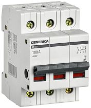 Выключатель нагрузки трехполюсный ВН-32 100А GENERICA IEK
