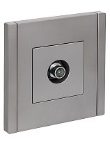 FORTE&PIANO Розетка TV оконечная FP528 сталь IEK FORTE&PIANO Розетка TV оконечная FP528 сталь IEK