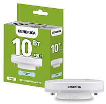 Лампа светодиодная T80 таблетка 10Вт 230В 6500К GX53 GENERICA IEK