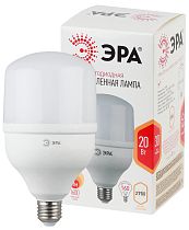 Лампа светодиодная ЭРА STD LED POWER T80-20W-2700-E27 колoкол теплый белый свет