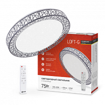 Светильник светодиодный COMFORT Loft-G 75Вт 230В 3000-6500K 6000Лм 500x100мм с пультом ДУ IN HOME Светильник светодиодный COMFORT Loft-G 75Вт 230В 3000-6500K 6000Лм 500x100мм с пультом ДУ IN HOME