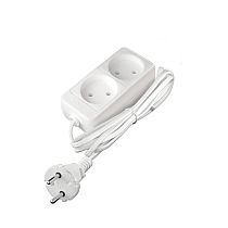 Удлинитель бытовой 1300 Вт 16А IP20 2 гнезда ШВВП без заземления 1,5м Союз