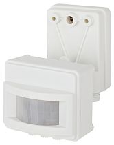 Датчик движения ЭРА MD 01 прожекторный 1200Вт, IP-44, 12м (60/360) Датчик движения ЭРА MD 01 прожекторный 1200Вт, IP-44, 12м (60/360)
