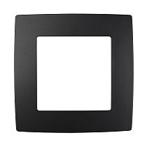 Рамка ЭРА 12 12-5001-05 для выключателей и розеток одинарная пластик антрацит