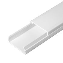 Кабель-канал белый двойной замок в п/э 40х16 (30 м/уп) Промрукав