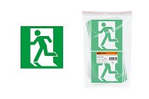 Знак "Выход здесь" (левосторонний) 150х150мм  TDM