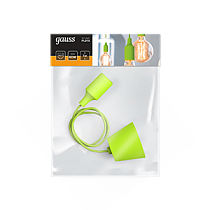 Светильник подвесной Gauss Decor PL015 зеленый E27, 1 м, 1/40