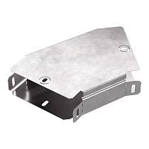 Угол горизонтальный 45 градусов с крышкой Стандарт 150х50 Промрукав Угол горизонтальный 45 градусов с крышкой Стандарт 150х50 Промрукав