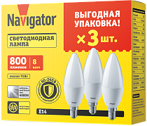 Лампа Navigator 95 490 NLL-03-02 (C37-8-230-4K-E14-FR-PACK3) Лампа Navigator 95 490 NLL-03-02 (C37-8-230-4K-E14-FR-PACK3)