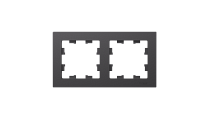 AtlasDesign Базальт Рамка 2-постовая , универсальная Systeme Electric (Schneider Electric) AtlasDesign Базальт Рамка 2-постовая , универсальная Systeme Electric (Schneider Electric)