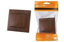 Выключатель 1 кл. с подсветкой 10А "ЭКО" (бук) "Таймыр"  TDM