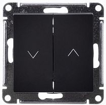 AtlasDesign Базальт Выключатель жалюзи 2-кл., 10А, механизм Systeme Electric (Schneider Electric)
